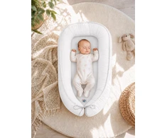 Kūdikių lizdas dvipusis My Sweet Baby Premium – baltas