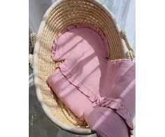 Kūdikių patalynės komplektas My Sweet Baby MUSLIN 2 vnt - rožinė