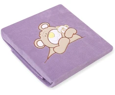 Kūdikio vilnos pledas Teddy Bear Barnaba alyvinis