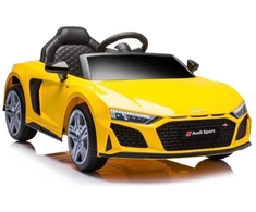 Lean Cars Elektrinis vaikiškas automobilis Audi R8 geltonas