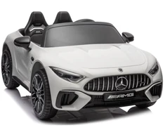 Dvivietis vaikiškas elektromobilis Lean Cars Mercedes AMG SL63, baltas