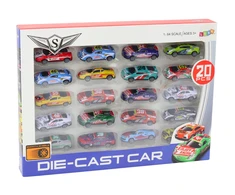 Sportinių mašinėlių rinkinys Lean Toys, įvairių spalvų, 20 vnt.
