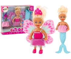 Lean Toys Lėlė undinėlė su sparnais, 12 cm