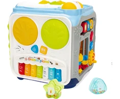 Lean Toys Edukacinis veiklos kubas vaikams, 23x23x25 cm