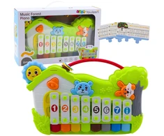 Lean Toys Vaikiškas muzikinis pianinas su ksilofonu ir melodijomis
