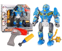 Lean Toys Vaikiškas mėlynas robotas su atsuktuvu