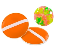Lean Toys Arkadinis žaidimo rinkinys su kamuoliukais ir raketėmis