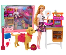 Lean Toys Lėlė su priedais Veterinarė