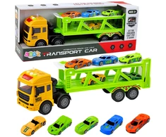 Lean Toys Žaislinis vilkikas su automobiliais 35 cm