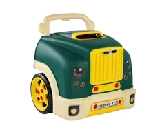 Žaislinis sunkvežimis dirbtuvės Lean Toys, su įrankiais
