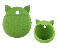 Lean Toys Katės formos silikoninis dėklas Tamagotchi žaislui