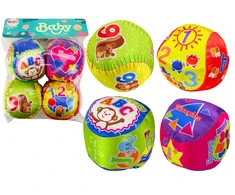 Lean Toys Minkštų kamuoliukų rinkinys, 4 vnt.