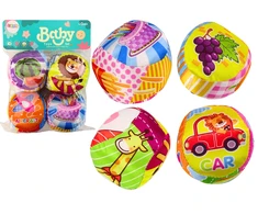Lean Toys Minkšti kamuoliukai Vaikams, 4 vnt.