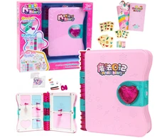 Lean Toys Slaptas dienoraštis su užraktu ir priedais, rožinis