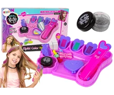 Lean Toys Plaukų dekoravimo rinkinys su kreidelėmis ir lygintuvu