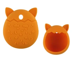 Lean Toys Katės formos silikoninis dėklas Tamagotchi