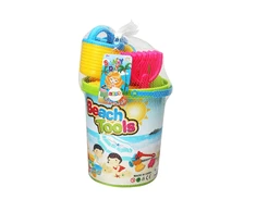 Lean Toys Smėlio Žaislų Rinkinys su Kibiru ir Formelėmis