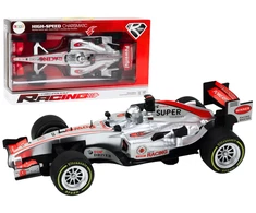 Lean Toys Mašinėlė Racer Sports Car With 1:9 Drive Sidabrinis Sounds