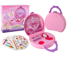 Lean Toys Grožio rinkinys vaikams, rožinis lagaminas, Anlily