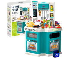 Lean Toys Vaikiška virtuvė su priedais Home Chef, 77x57x30 cm, 109 dalys