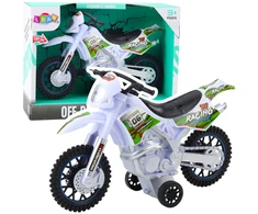 Lean Toys Vaikiškas krosinis motociklas su šviesos ir garso efektais