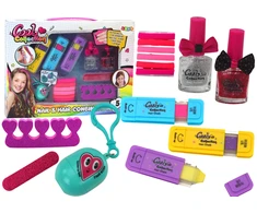 Lean Toys Vaikų grožio rinkinys su plaukų kreidelėmis ir nagų laku