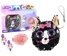 Lean Toys Piniginės rinkinys mergaitėms Cufflinks Kitty Wallet