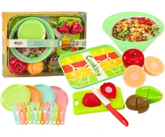 Lean Toys Stalo įrankiai ir maisto rinkinys LeanToys, įvairių spalvų, 25 vnt.