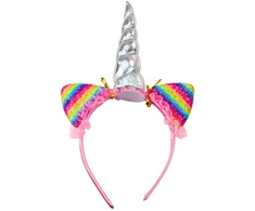 Lean Toys Vaikiškas aksesuarų rinkinys Dream Unicorn: lankelis ir karoliai