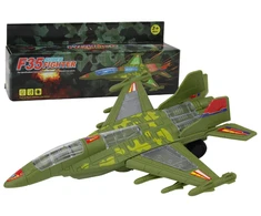 Lean Toys Žaislinis F35 karo lėktuvas su šviesomis ir garsais