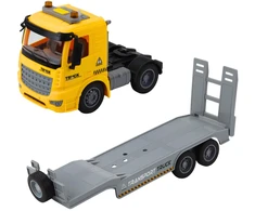 Lean Toys Žaislinis vilkikas su vikšriniu ekskavatoriumi, 42 x 20 x 10 cm