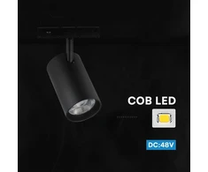 LED projektorius V-TAC 12W 3000K juodas VT-40020