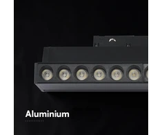 LED šviestuvas V-TAC 10W 4000K juodas 22 cm
