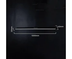 LED šviestuvas V-TAC 36W 3000K juodas 120cm