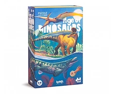 Londji Švietimo dėlionė „Dinozaurų era“ su 100 dalių, vaikams nuo 5 metų, lavina smulkiąją motoriką, spalvota