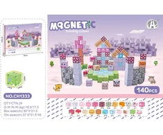 Magnetinių kubelių rinkinys 140 vnt