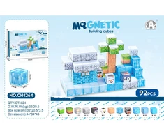 Magnetinių kubelių rinkinys 92 vnt