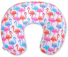 Bobono Maitinimo pagalvė žindymui, nuimamas užvalkalas, flamingo