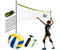 Neo-Sport Tinklinio ir badmintono tinklas su stovu, 570 cm
