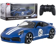 Nuotoliniu būdu valdoma 1:16 Porsche 911 Sport Classic mėlynas RASTAR