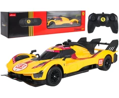 Nuotoliniu būdu valdoma Ferrari 499P-N83 1:24 geltona RASTAR