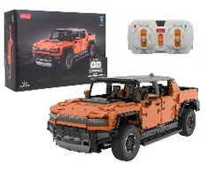 Nuotoliniu būdu valdomas 1:10 mastelio Hummer EV oranžinis