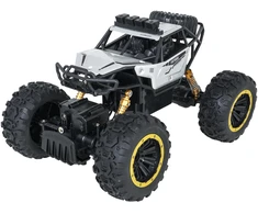 Nuotoliniu būdu valdomas 1:18 metalo visureigis Climb Power sidabrinis