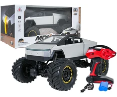 Nuotoliniu būdu valdomas 1:8 mastelio visureigis Rock Crawler sidabrinis