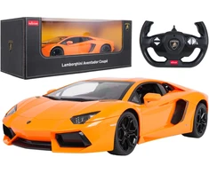 Nuotoliniu būdu valdomas Lamborghini Aventador 1:10 oranžinis RASTAR