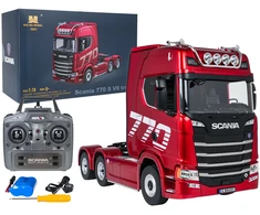 Nuotoliniu būdu valdomas SCANIA 770S sunkvežimis 1:18 raudonas