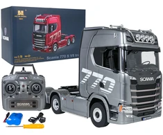 Nuotoliniu būdu valdomas SCANIA 770S sunkvežimis 1:18 pilkas