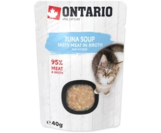 Ontario Kitten Soup Tuna, ryžiai &amp; Vegetables 40g (Sriuba)