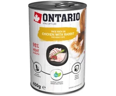 Ontario Cat Can vištiena with triušiena and Cranberries 400g (Vištiena su triušiena ir spanguolėm)