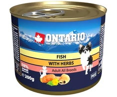 Ontario konservai šunims su žuvimi